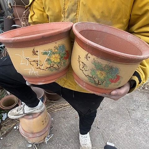 紫砂中国宜兴紫砂花盆