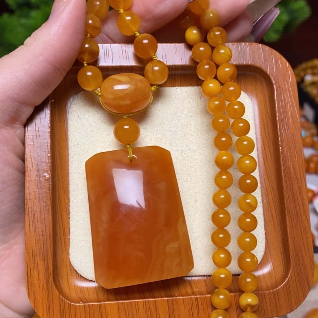 【闪购商品】蜜蜡颈饰未镶嵌项链