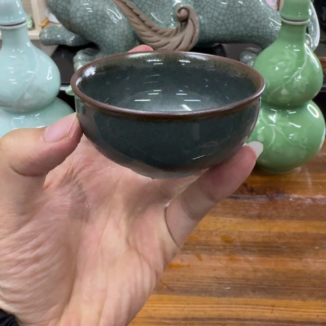 龙泉青瓷茶具微瑕6848