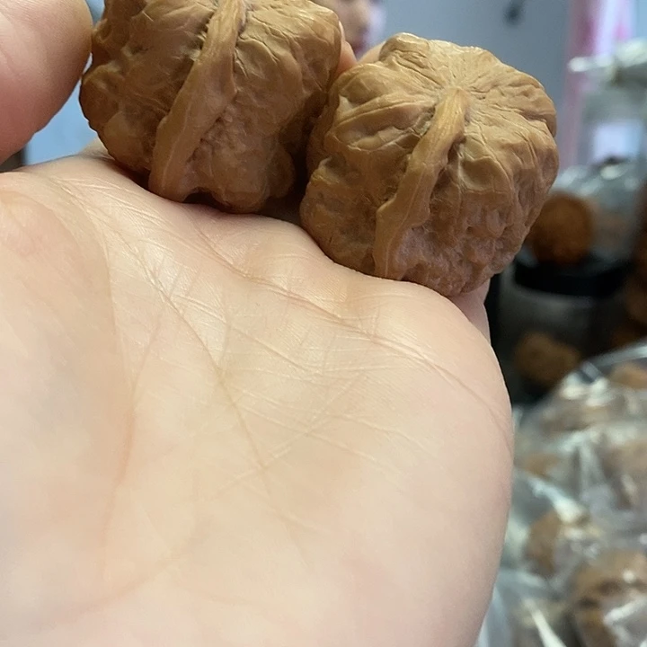 文玩核桃把件35一帆风顺红皮