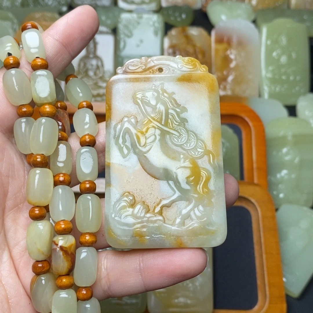 好***安昆仑山料方解石玉