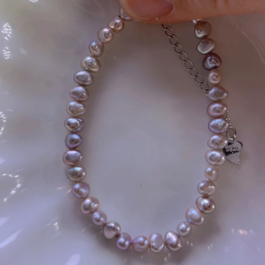 淡水珍珠手绳合金