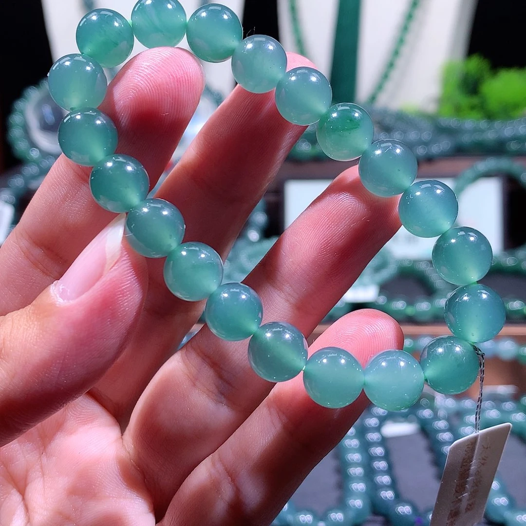 翡翠未镶嵌手链天然a货翡翠手串9.8