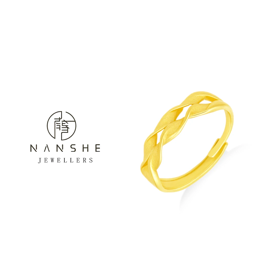 NANSHE/南奢 穗穗平安麦穗活口戒指 L1445