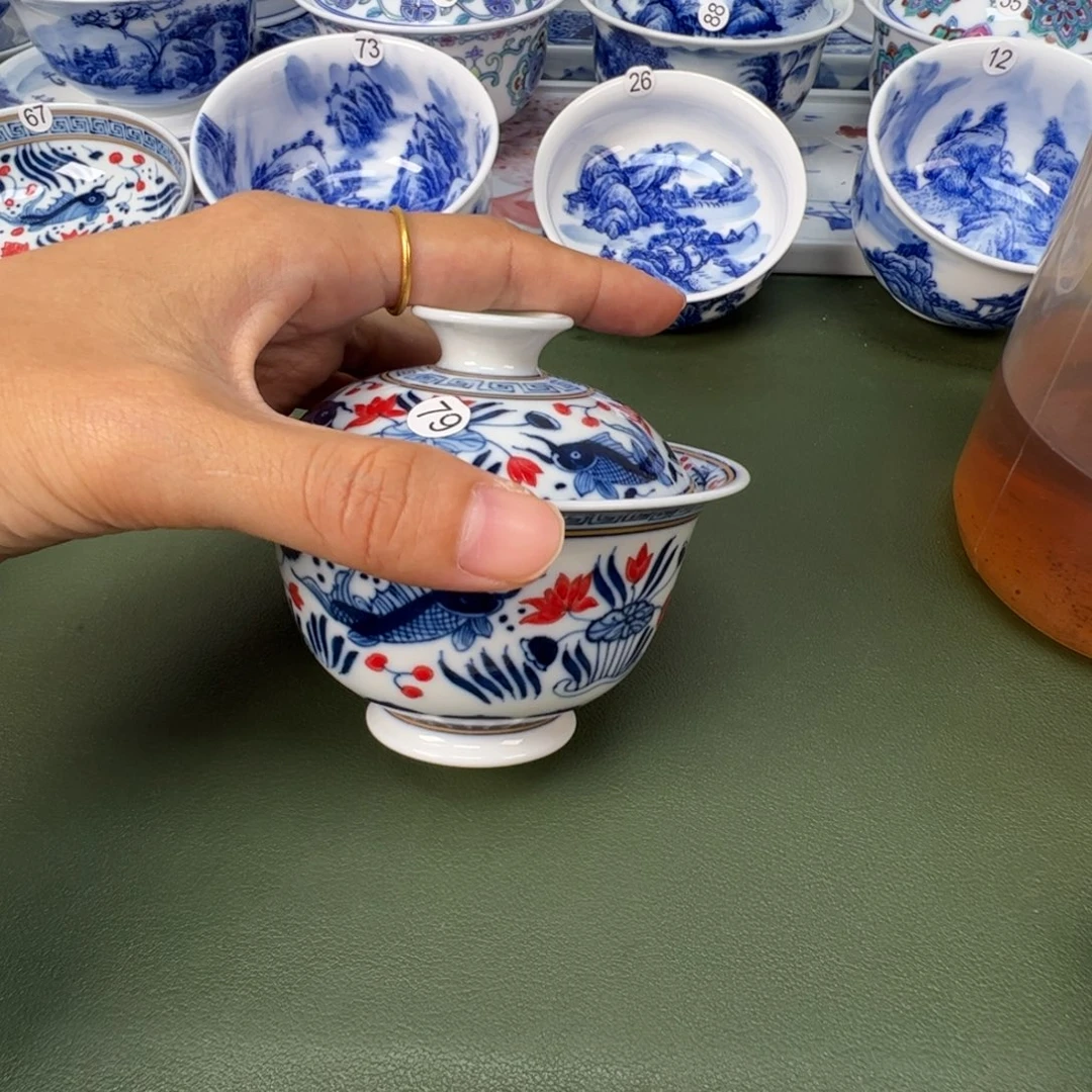 景德镇纯手工纯手绘茶具木木79