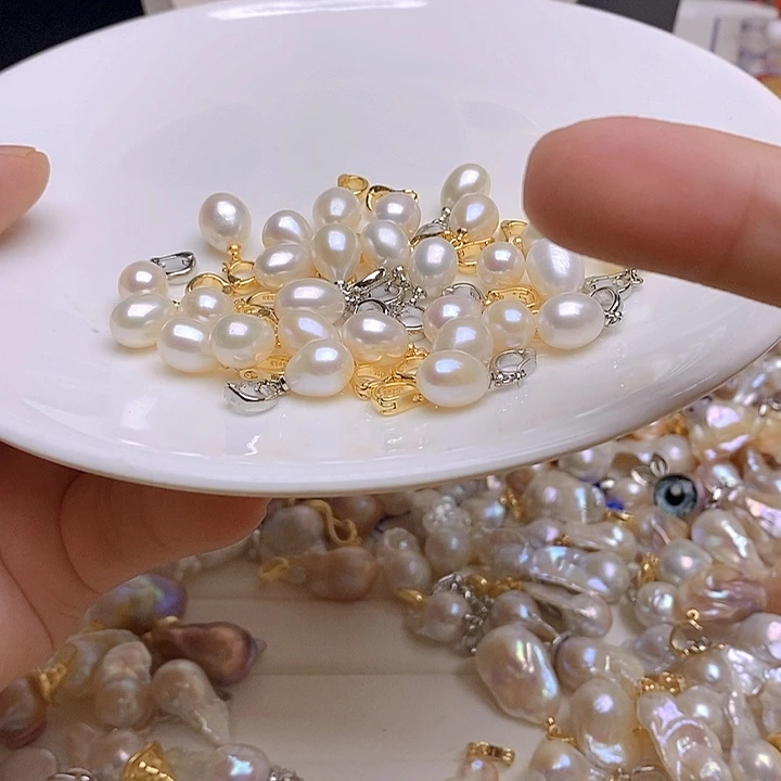 淡水珍珠银S925镶嵌颈饰750