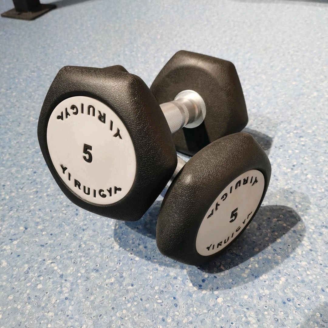 商用家用六角哑铃包胶哑铃健身器材