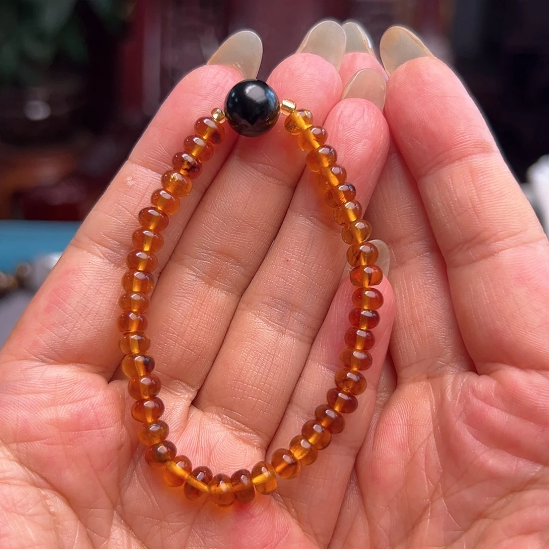 未镶嵌琥珀裸石抚顺琥珀10723五