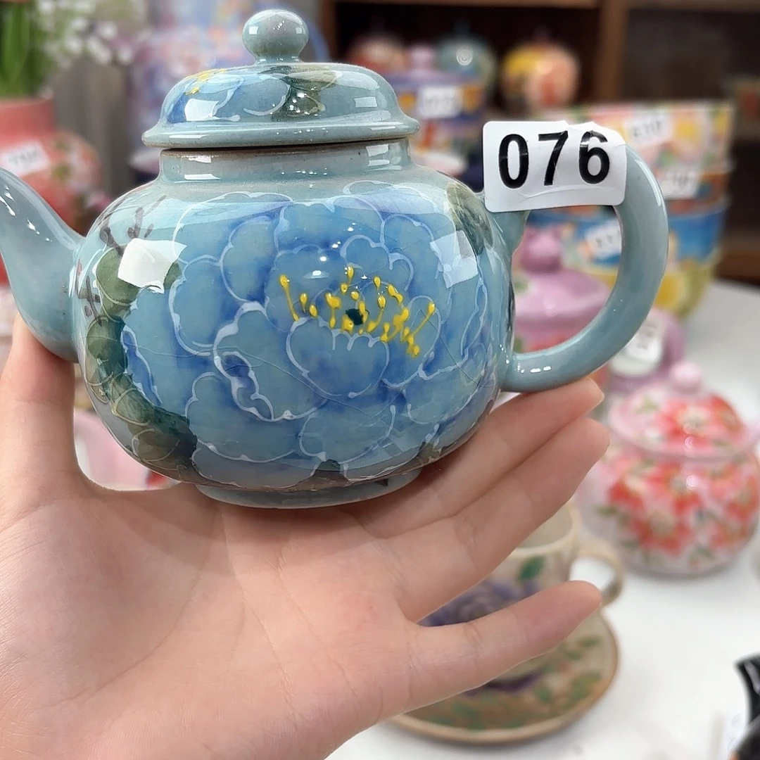 景德镇手绘高温釉下彩陶瓷茶具