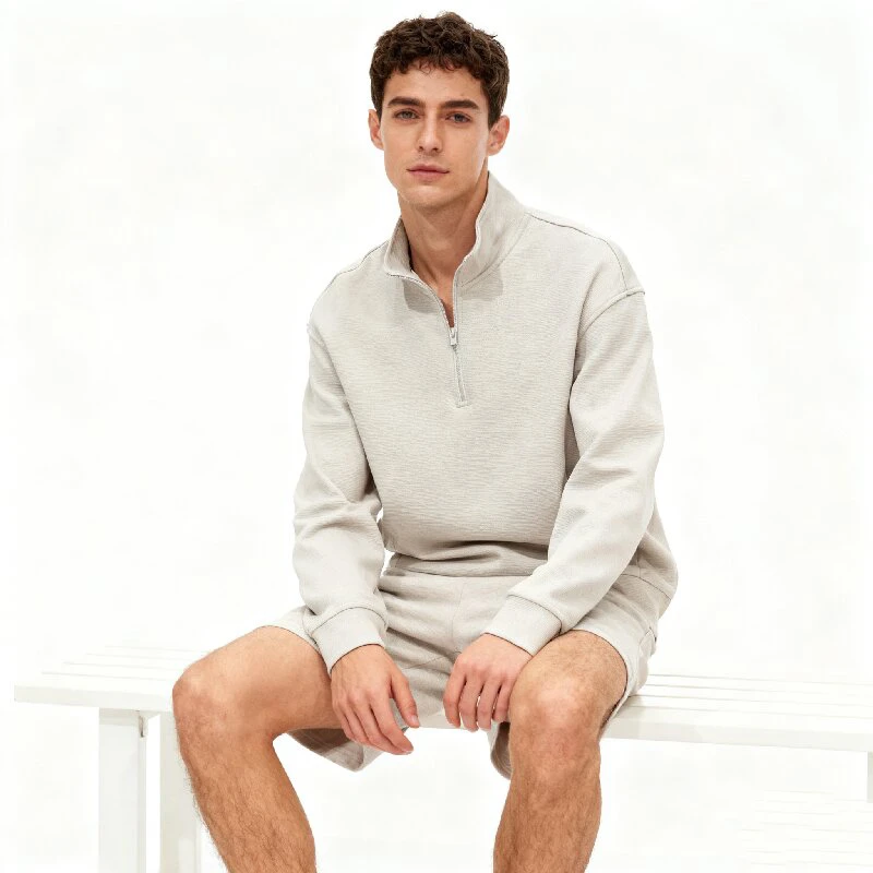 FUACJ/33905A  男士卫衣长袖家居上装（海）