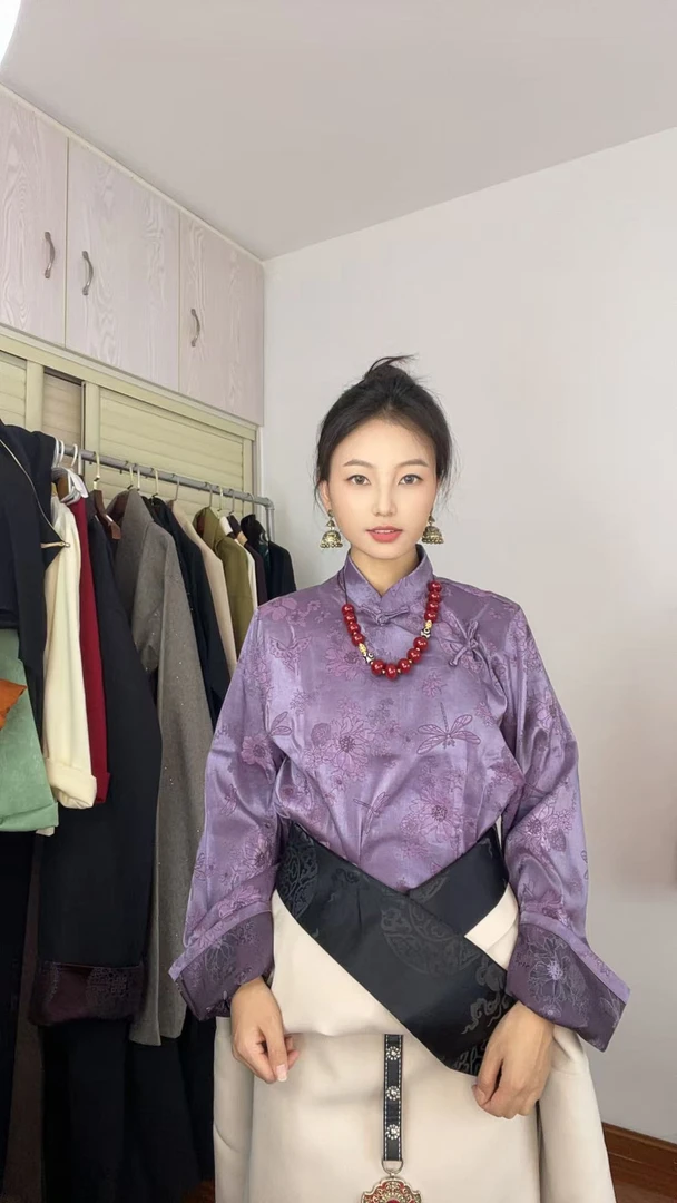 2025年新款云锦提花衬衫网红