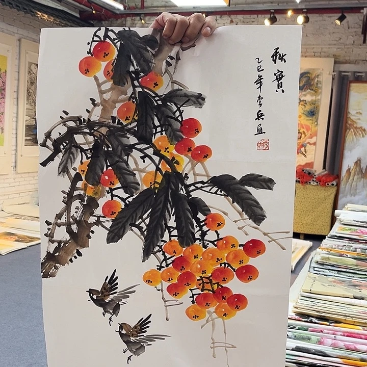 国画手绘的画法也太可爱