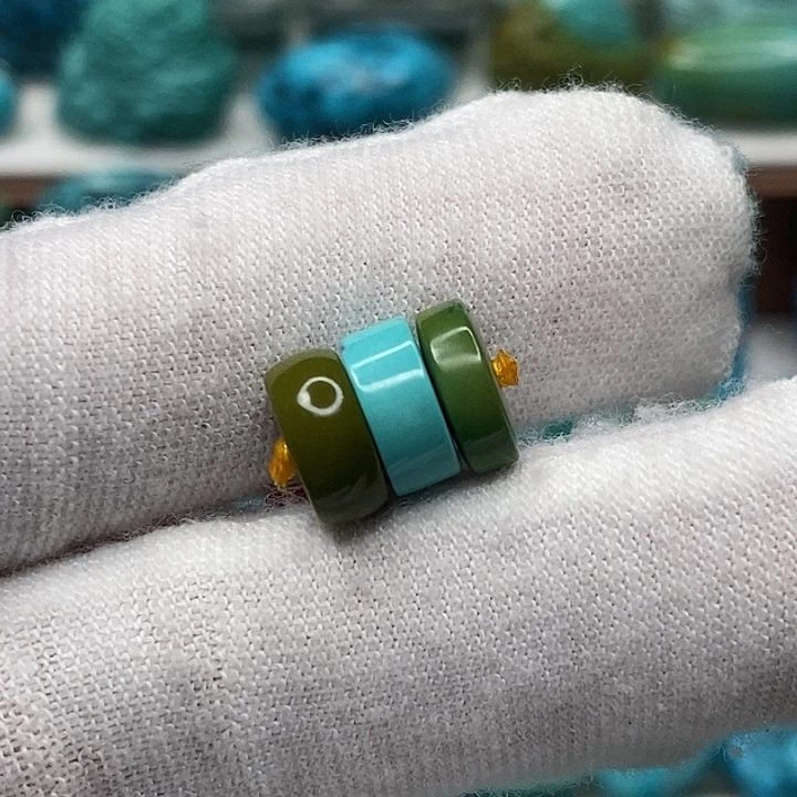 绿松石未镶嵌天然原矿 地大质检