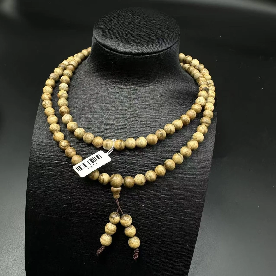 文莱生结软丝沉香珠链8173