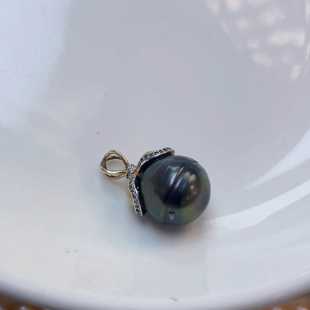 银S925镶嵌海水珍珠颈饰福利