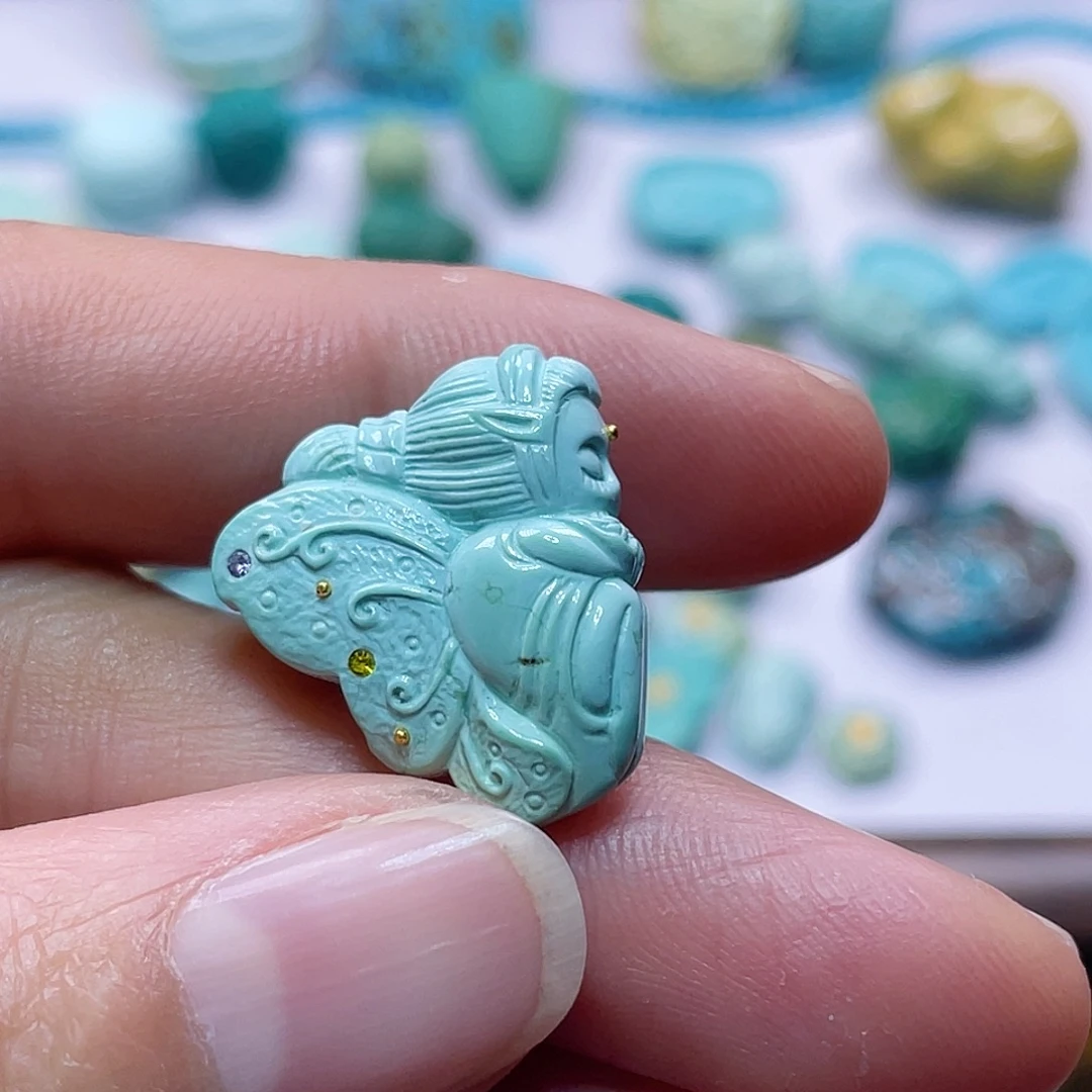 绿松石未镶嵌配饰