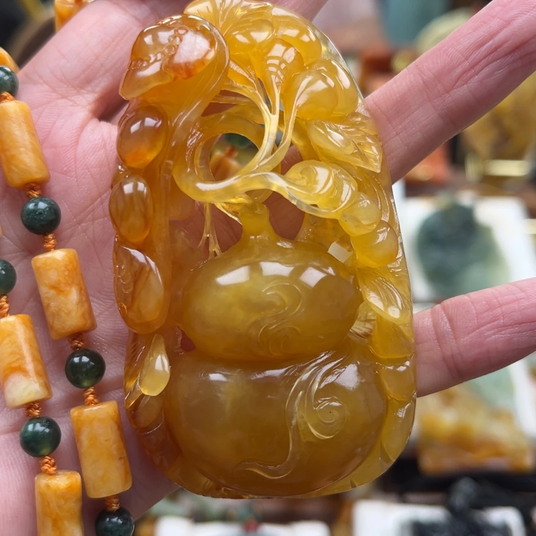 岫玉未镶嵌挂件挂件