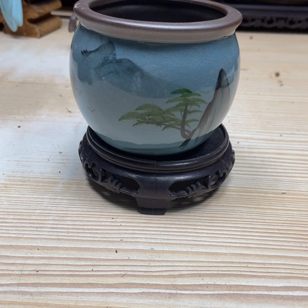 瓷片陶瓷花盆陶瓷艺术