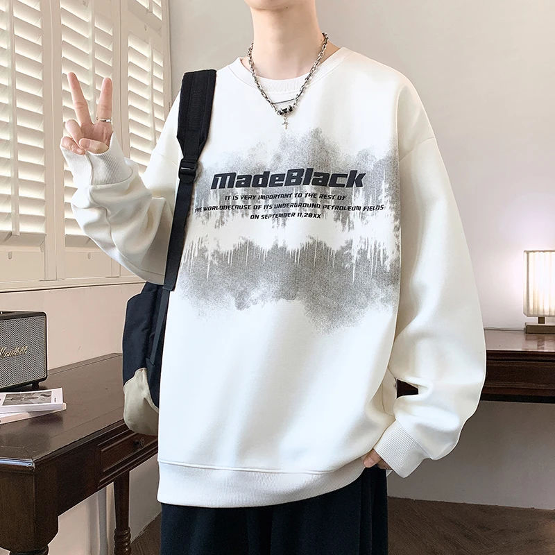 2025新款春秋季长袖卫衣男孩初中高中学生青少年帅气大童男装上衣