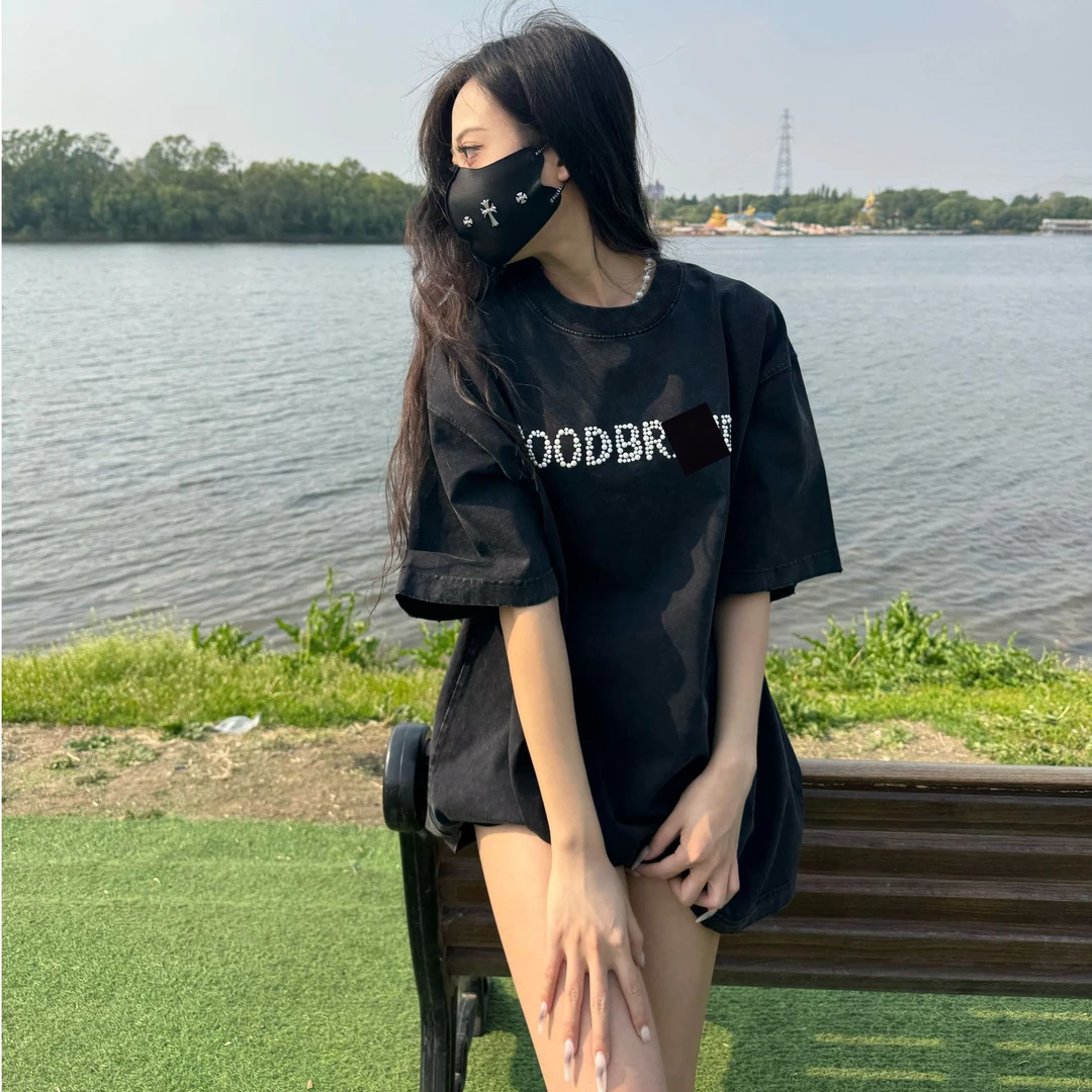 【第26号珍珠G00D】现货上新重磅休闲明星同款老钱松弛情侣夏季男女