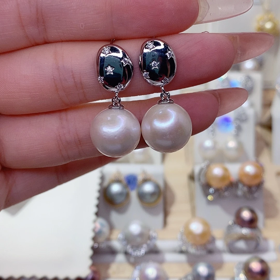 未镶嵌淡水珍珠耳饰