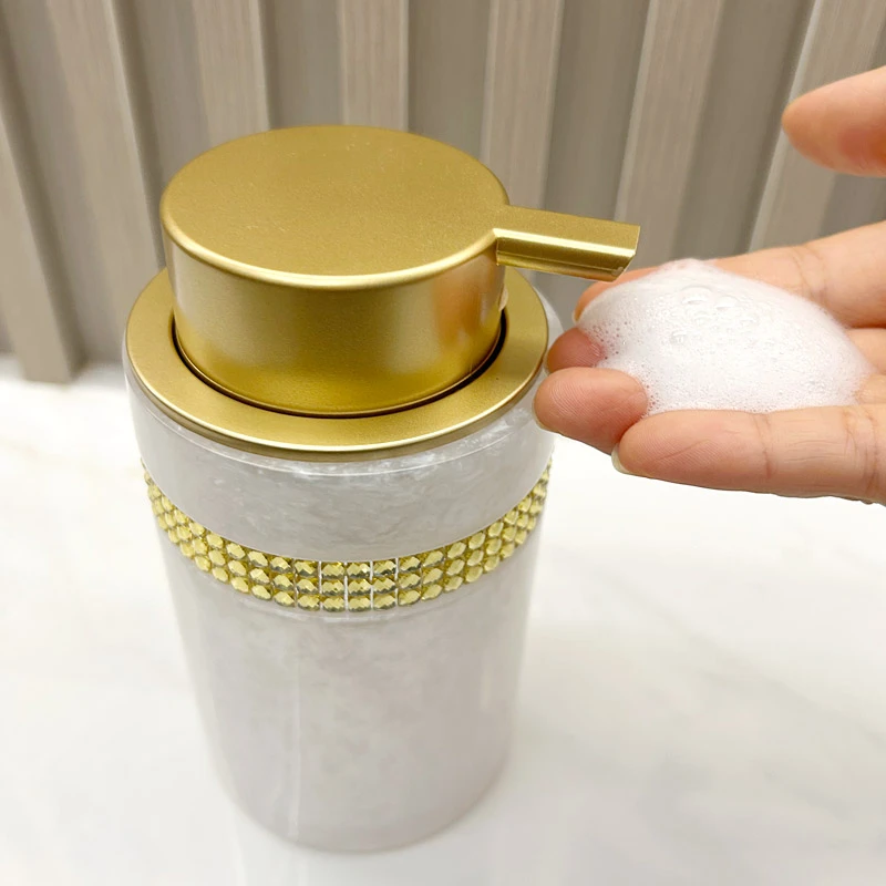 浴室慕斯起泡洗手液瓶高档浴室套件酒店透明空瓶洗发沐浴露按压瓶