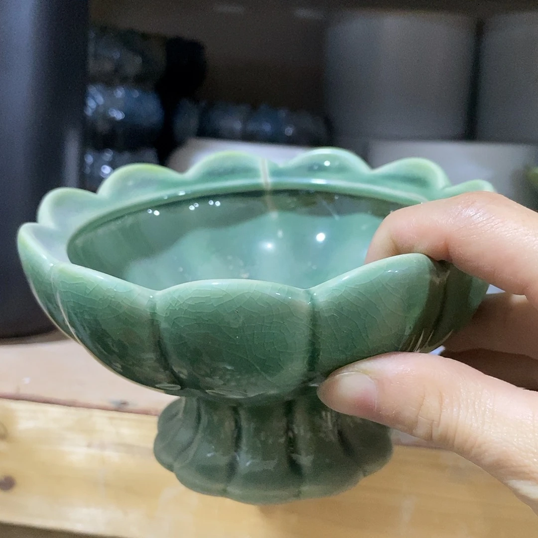 摆件水培陶盆无孔 瑕疵介意勿拍