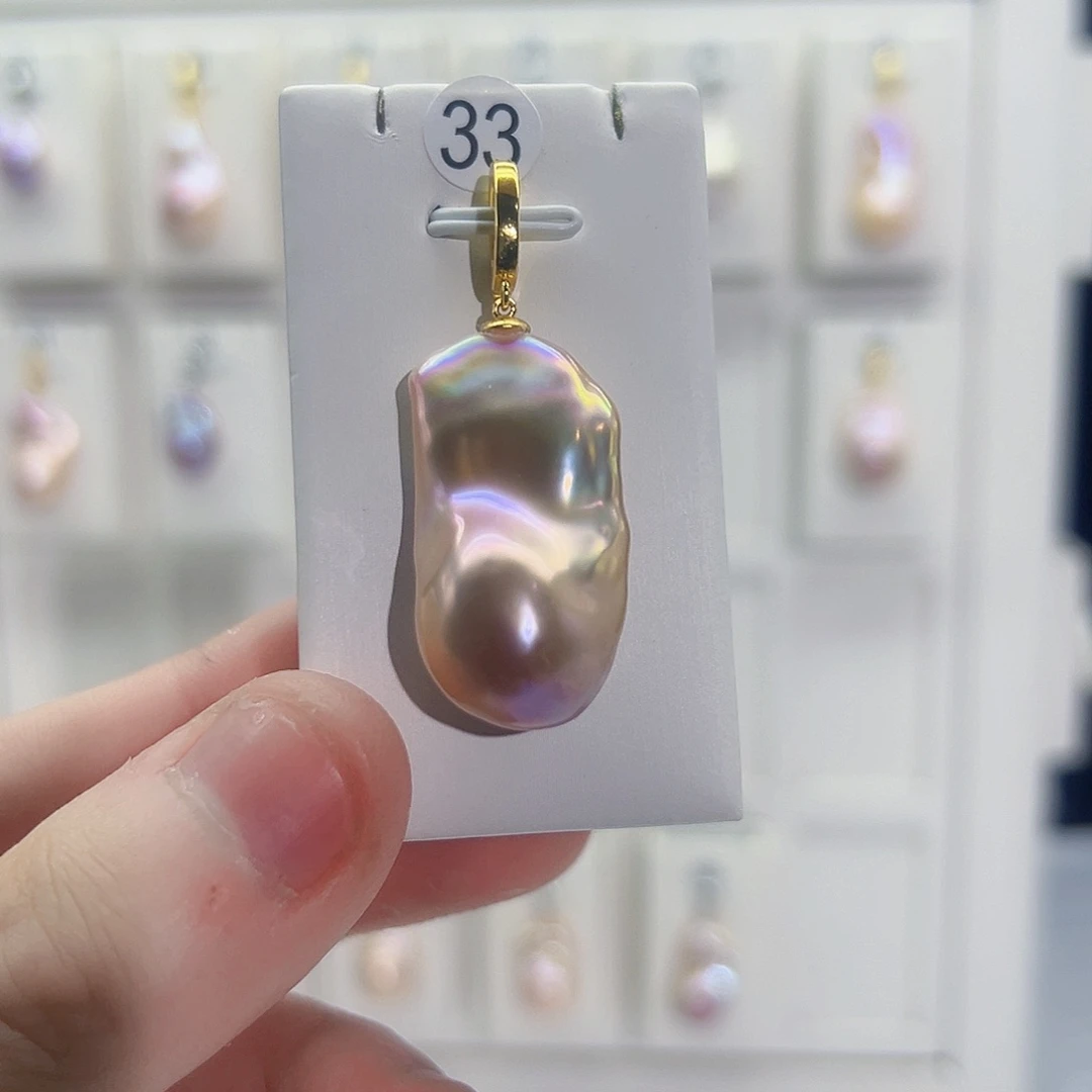 淡水珍珠吊坠(不含链)未镶嵌