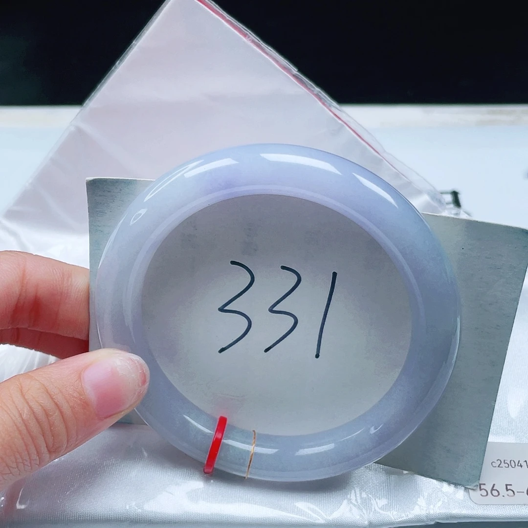 翡翠未镶嵌手镯56+圆条