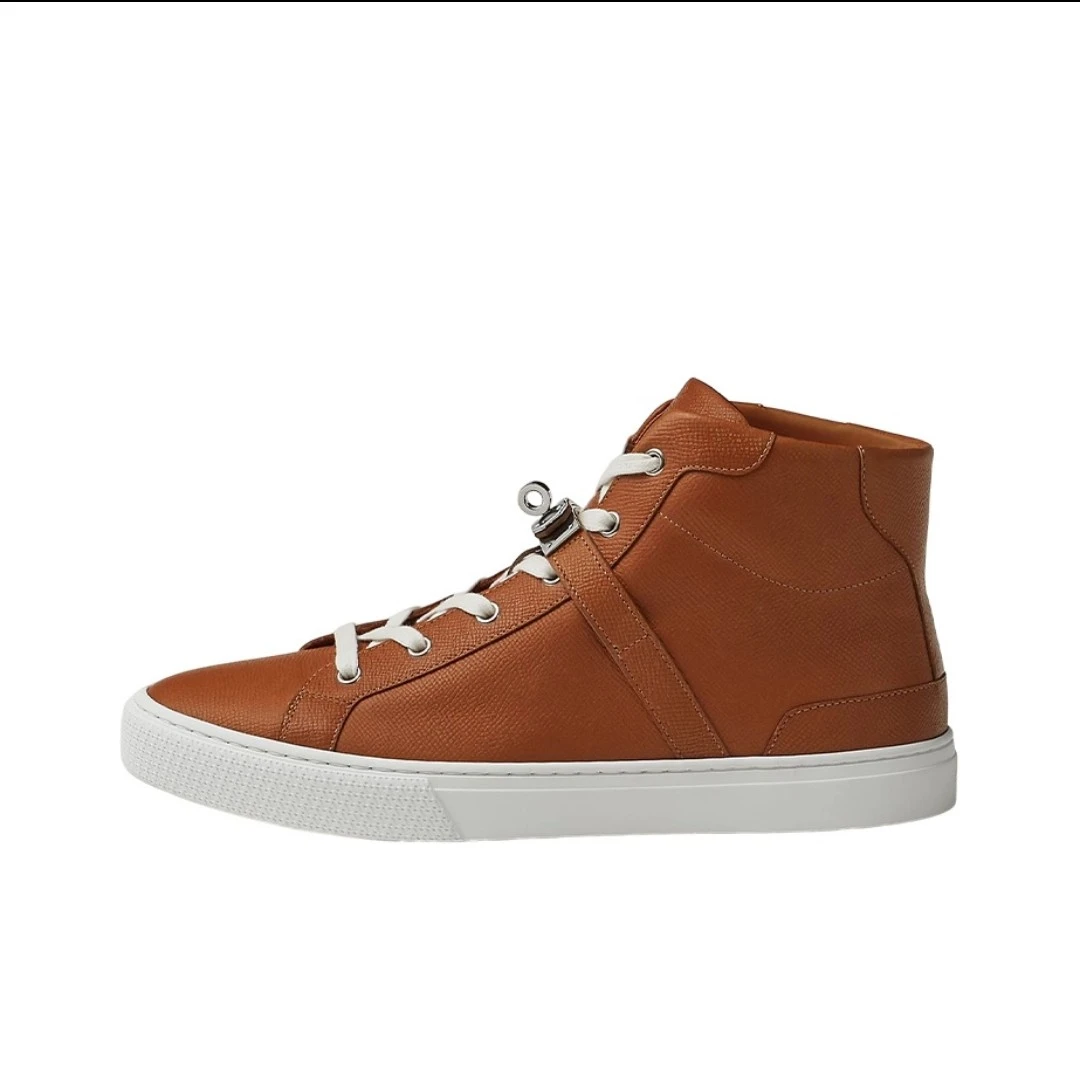 全新未使用 Hermes/爱马仕 男士荔枝纹休闲鞋H9900