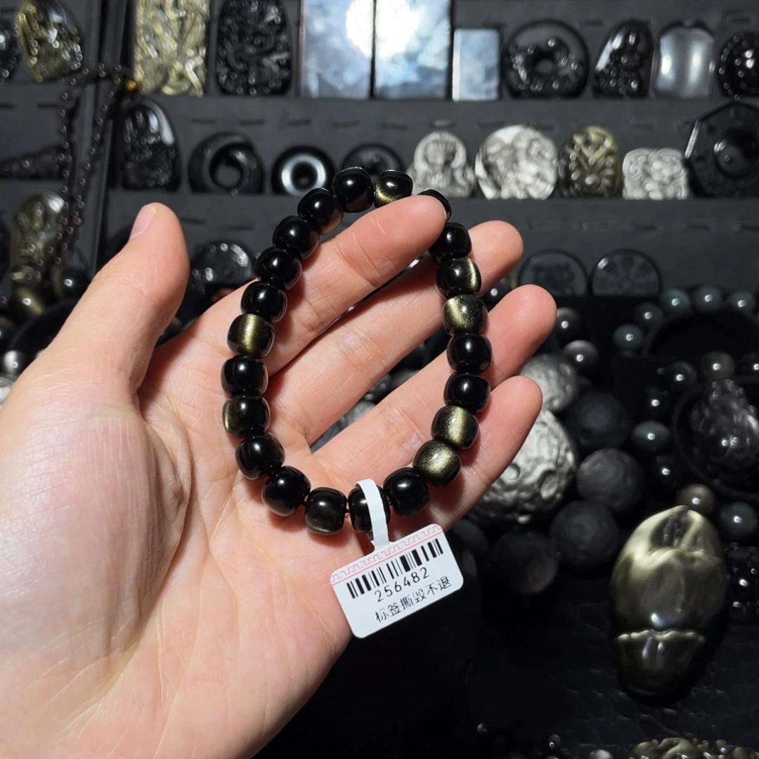胖***胖黑曜岩未镶嵌珠宝奇石