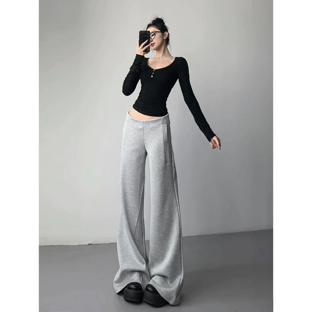 【土豆优选】低腰显瘦休闲卫裤