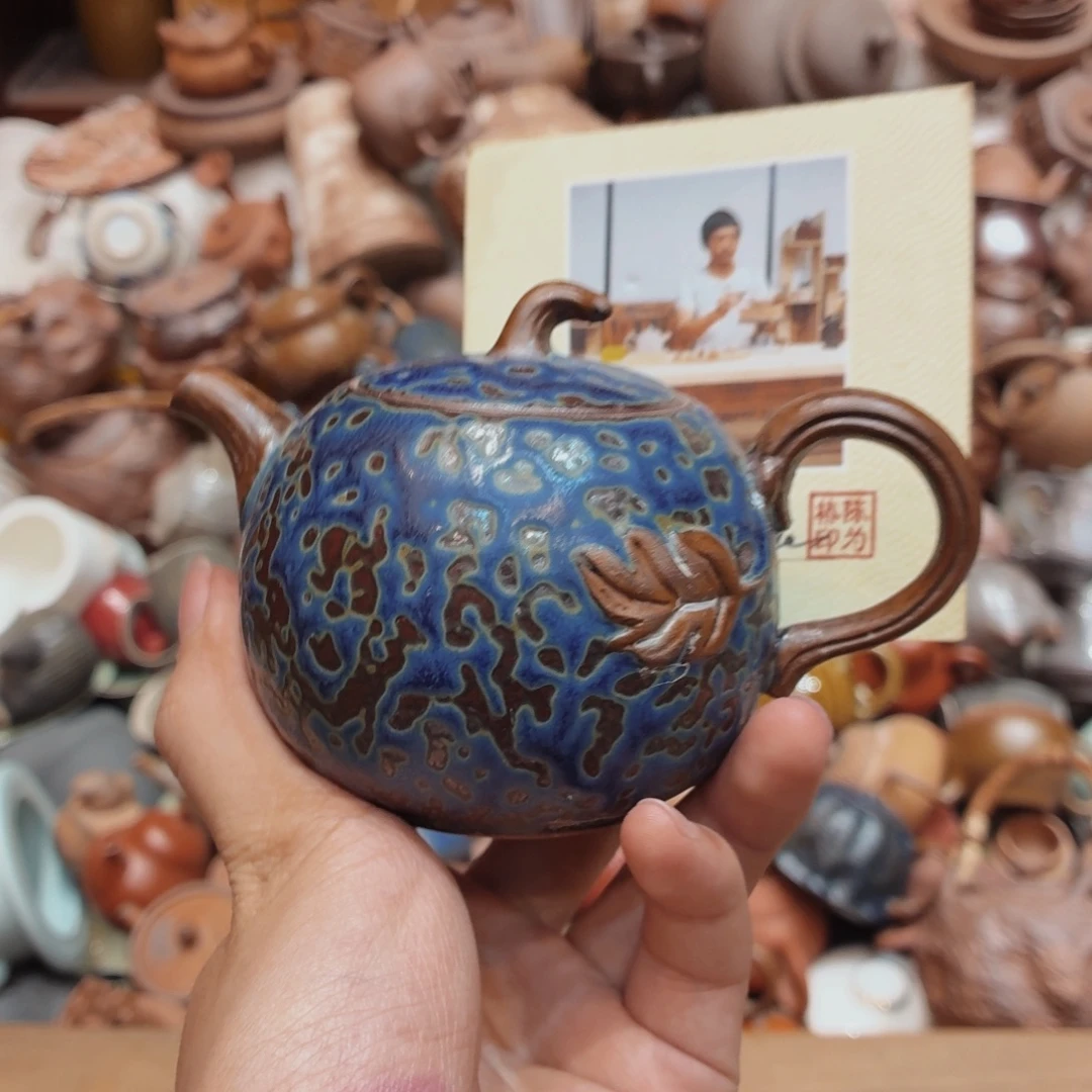 柴烧老岩泥高温茶器皿