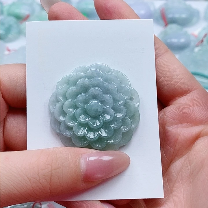 颈饰未镶嵌翡翠天然翡翠ａ货