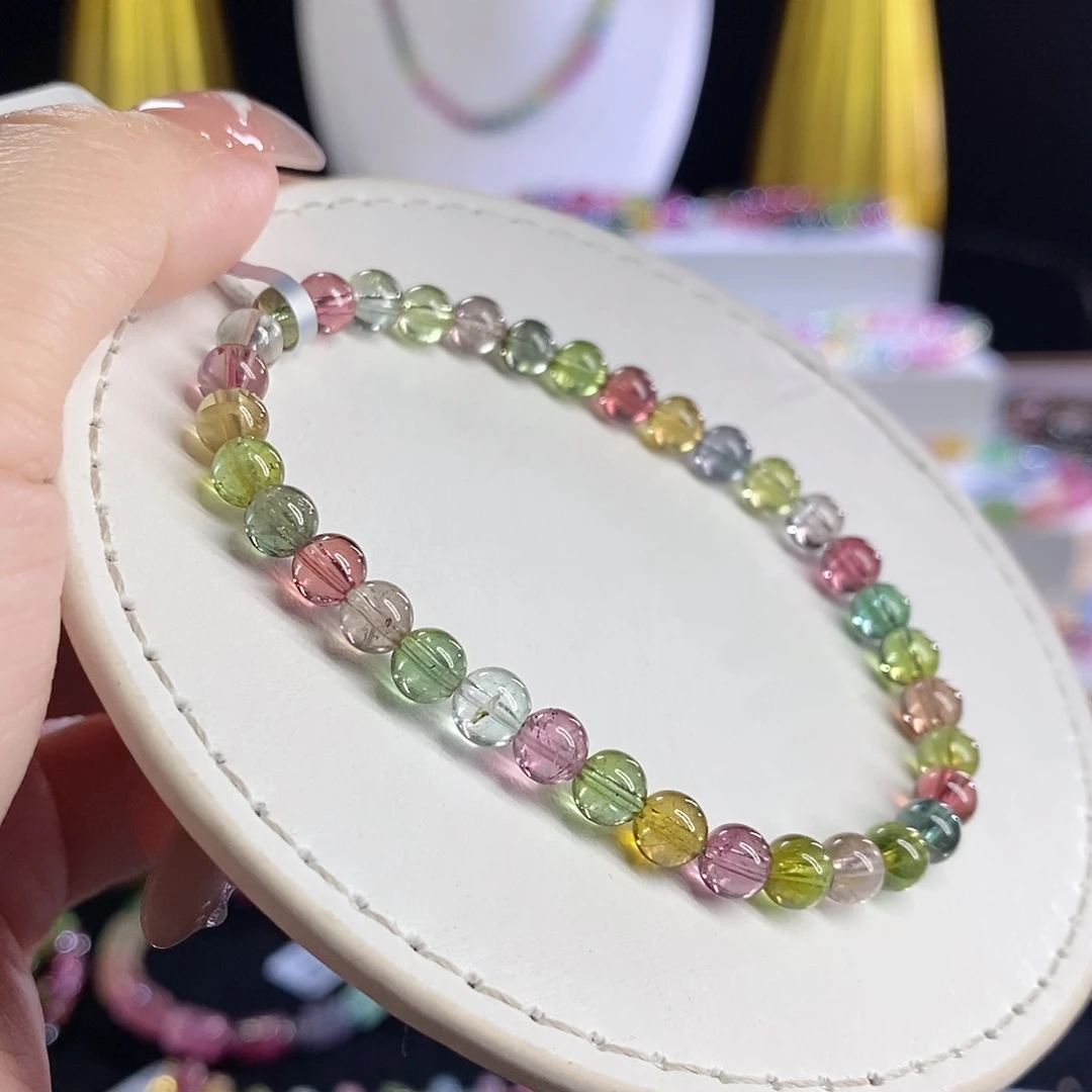 未镶嵌手链碧玺莫兰迪