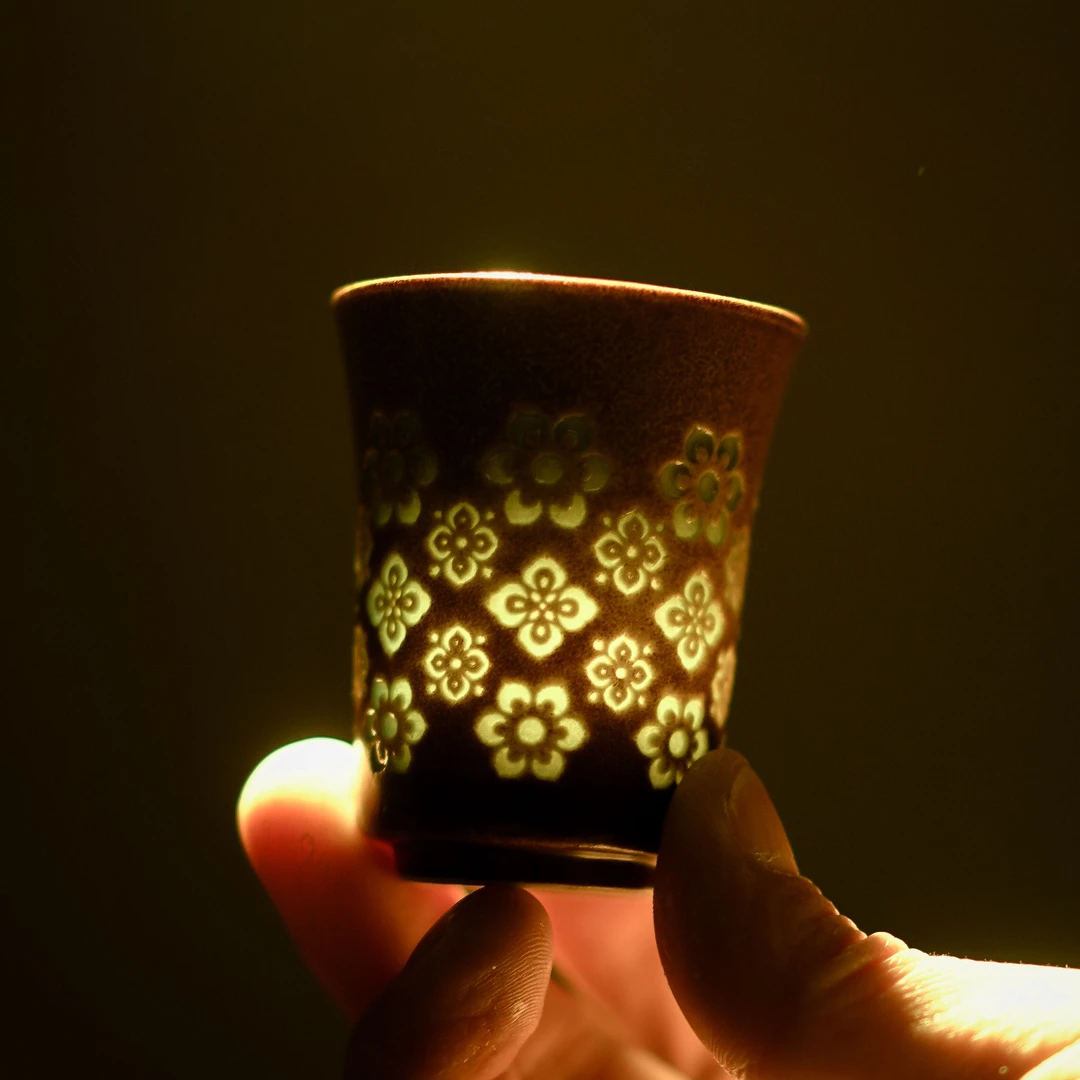 【红红专属】宝相-瓷茶记-闻香杯双釉-50ML（瓷茶BX0004）