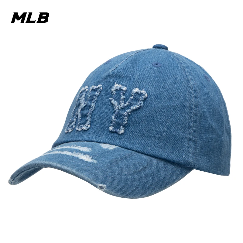 MLB运动帽男帽女帽2025基础系列新款丹宁风遮阳帽棒球帽3ACPDS24N