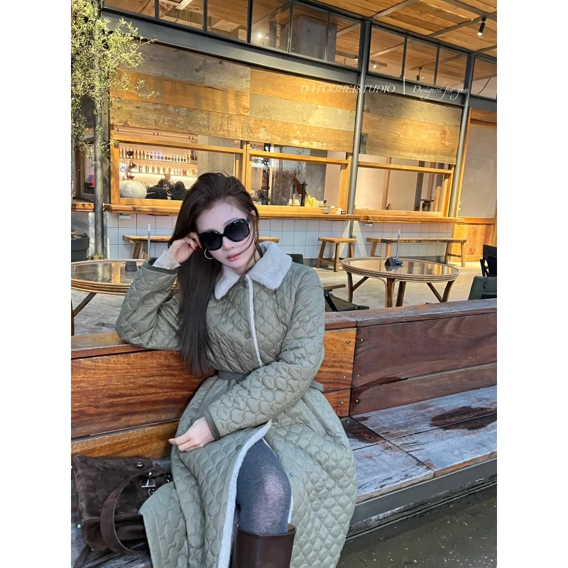 【DATOUHEI 秋冬新品】“冬日甜格"中长款棉服外套D225H18113