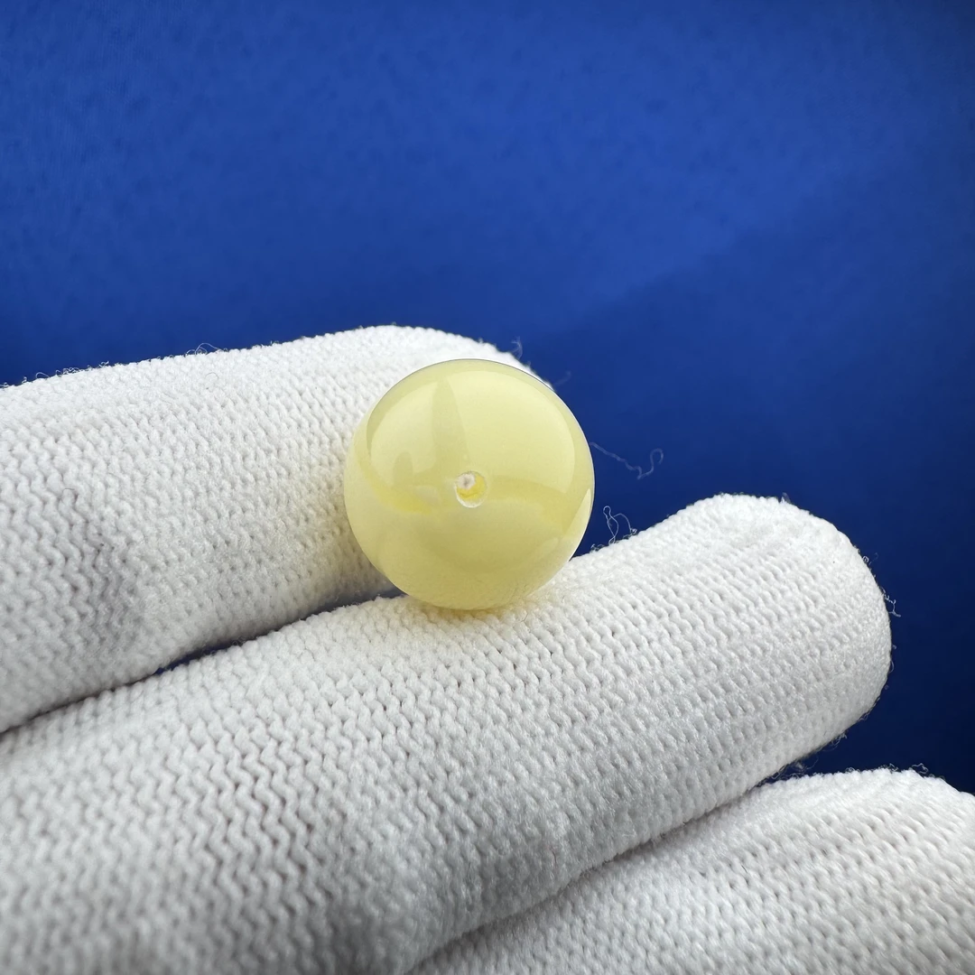 A3116天然原矿蜜蜡 百花蜜单珠14.6mm 支持鉴定 假一罚十