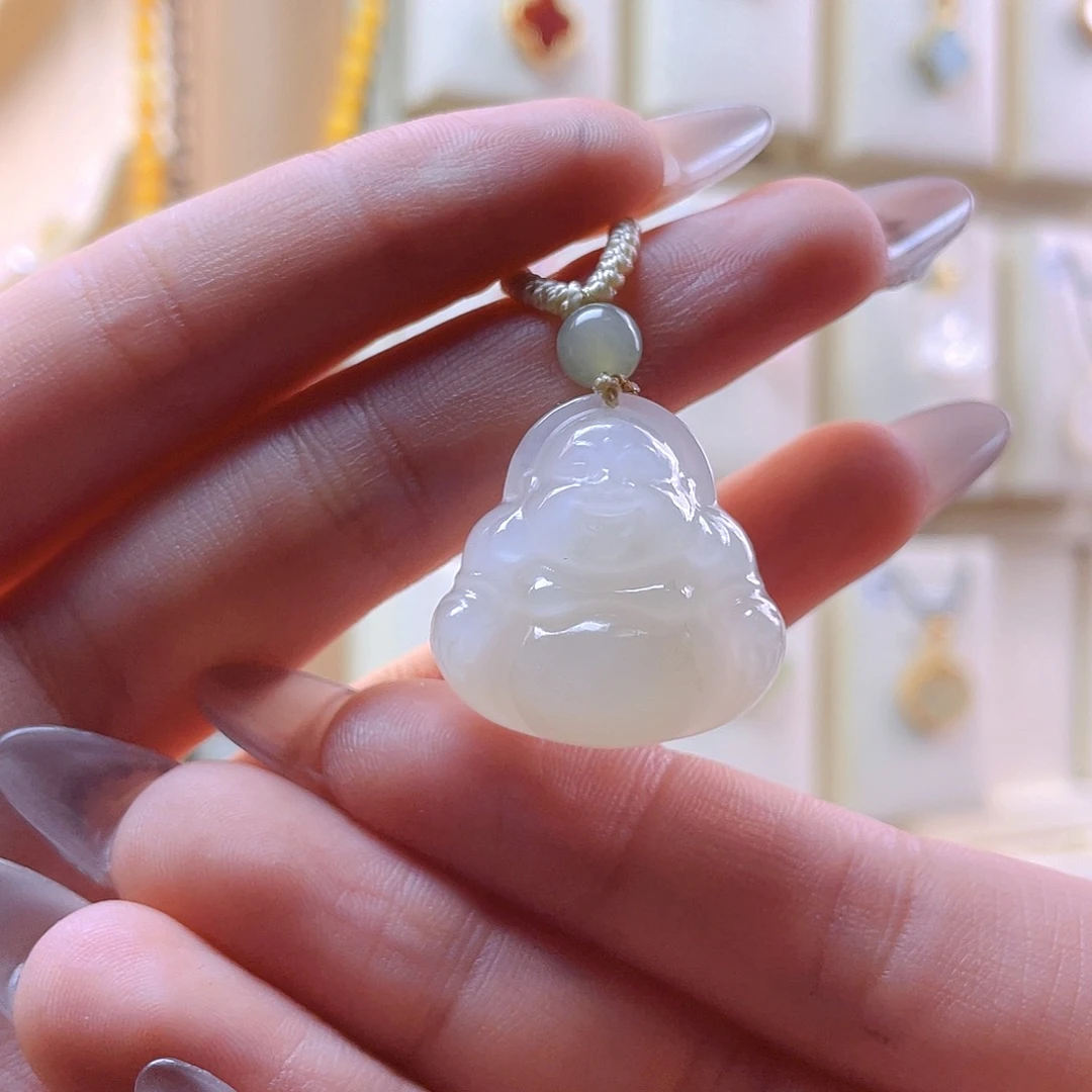 和田玉吊坠(赠链)未镶嵌7*