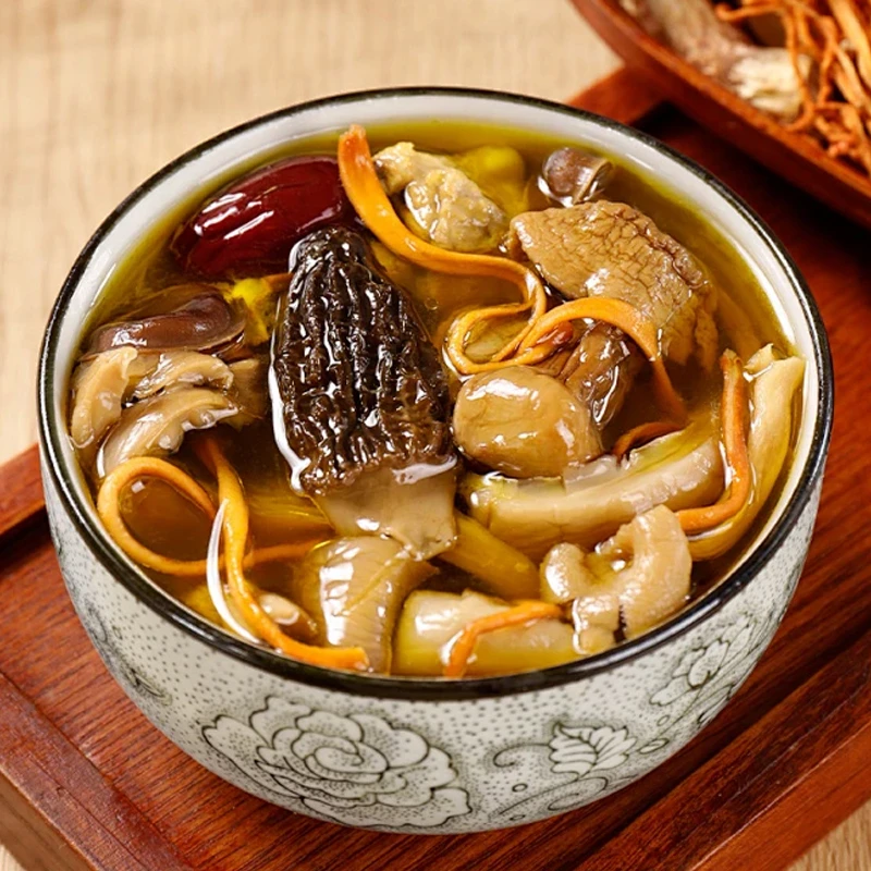 云南菌汤包山货竹笋鸡油菌虫草花羊肚菌煲汤100g