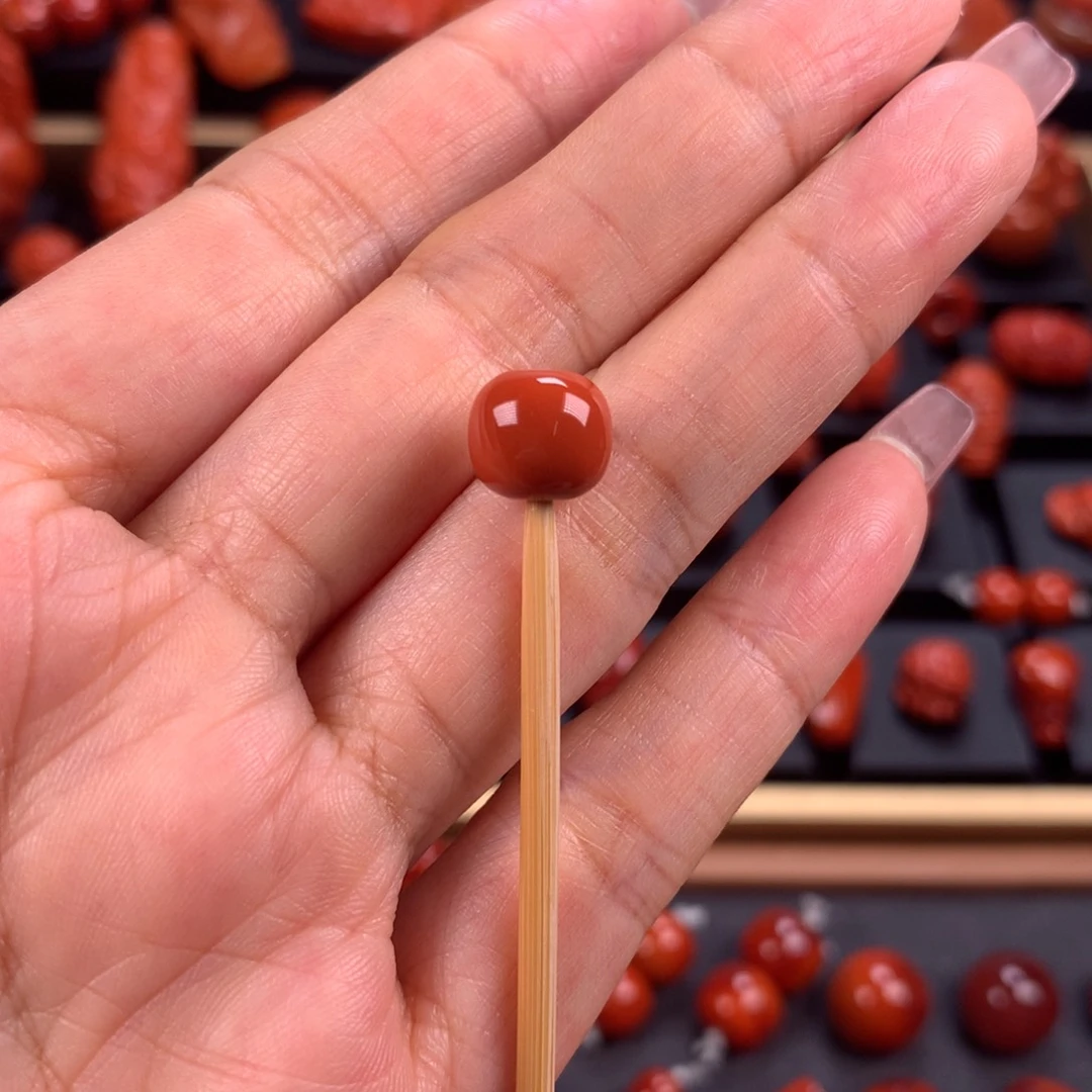 南红玛瑙老型单珠9mm未镶嵌