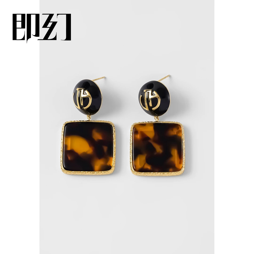 铜合金耳饰 小众百搭时尚几何耳坠轻奢简约港风耳环JH-6939