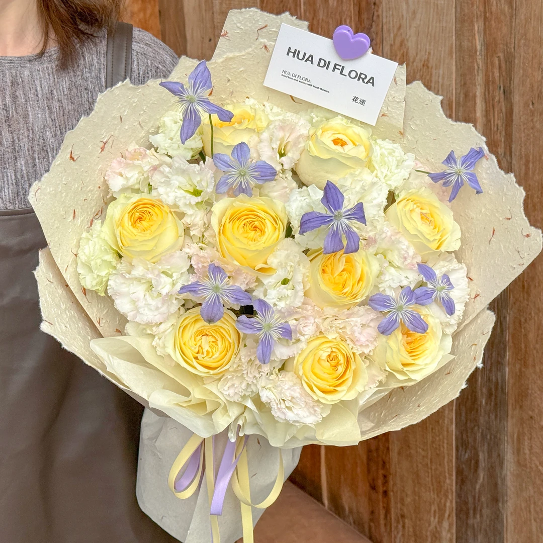 特价福利【简单爱】玫瑰混搭鲜花生日祝福鲜花花束同城配送鲜花小时达鲜花团购送闺蜜女友恋人
