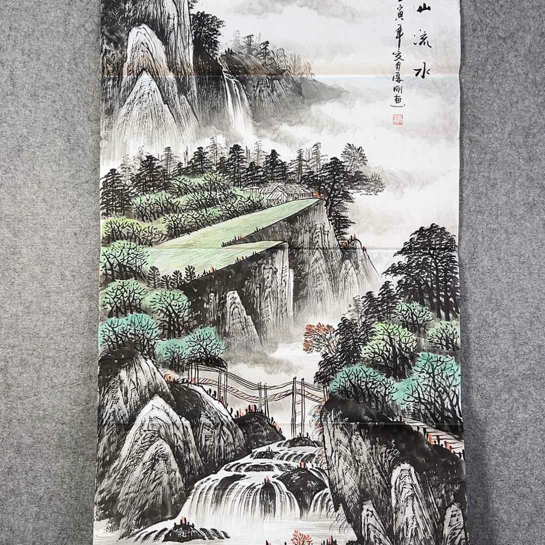国画549 花鸟在此处飞翔也不太