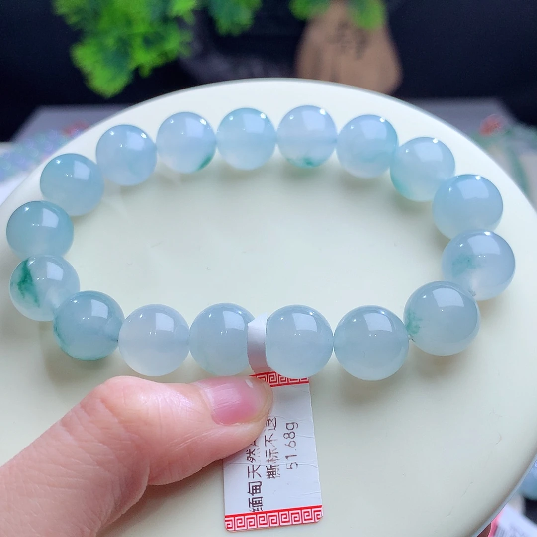 翡翠未镶嵌手串卡12