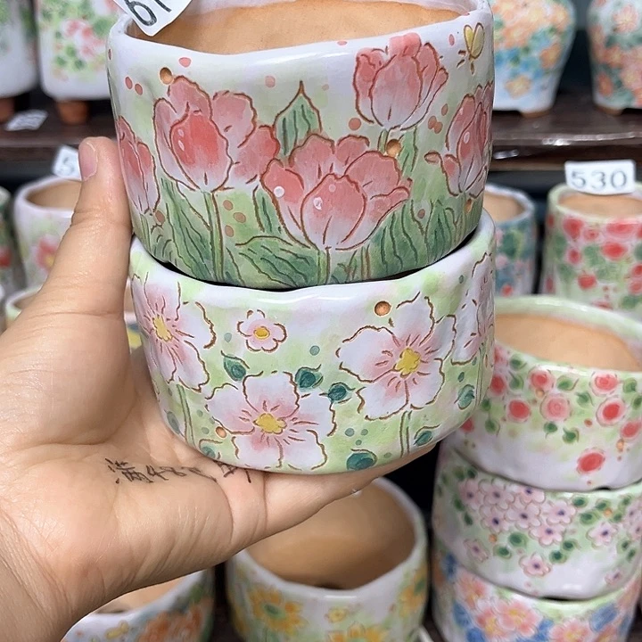 *****手工制作多肉花盆