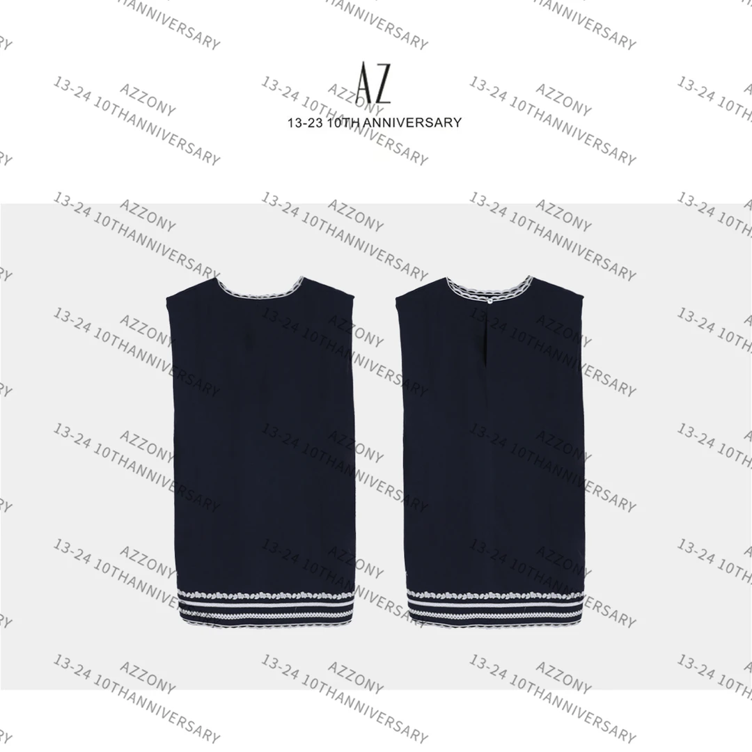 AZ-XJ 小金线刺绣马甲 2025夏款NEW S508