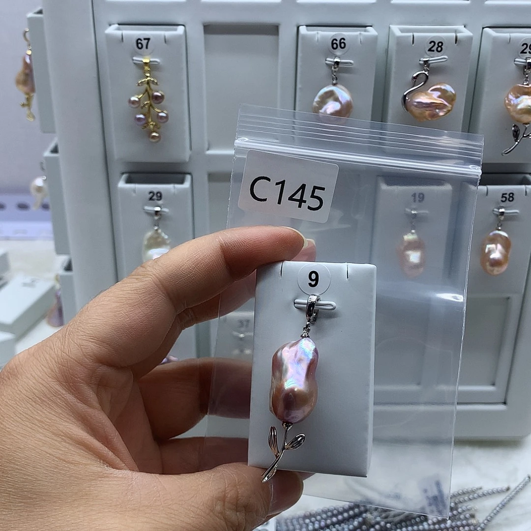 淡水珍珠合金吊坠(不含链)