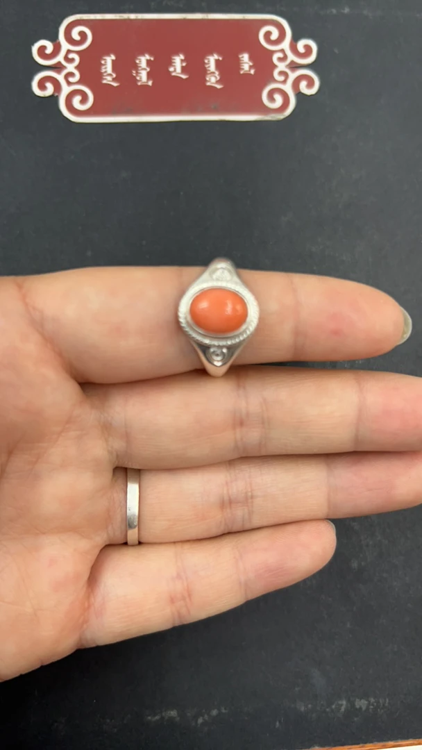 不锈钢树脂戒指 民族风格开口戒指